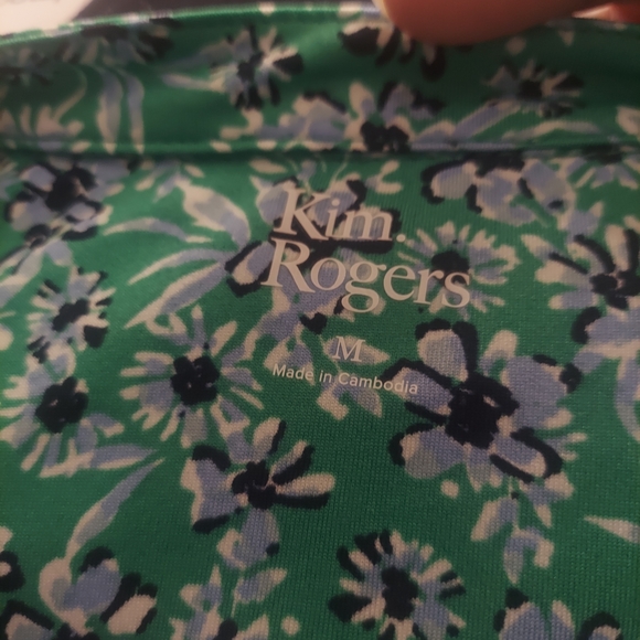 Kim Rogers Green Floral Blouse - Picture 5 of 5